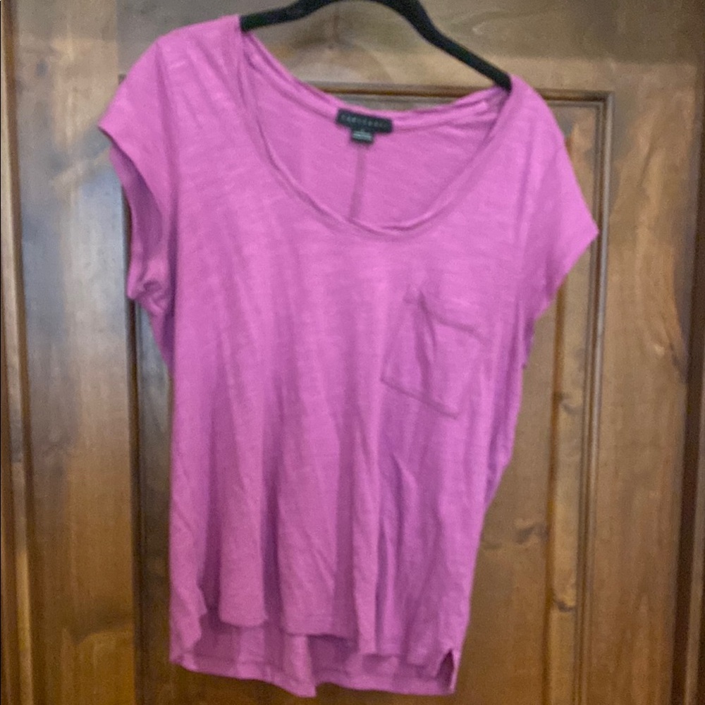 Sanctuary raspberry slub knit tee